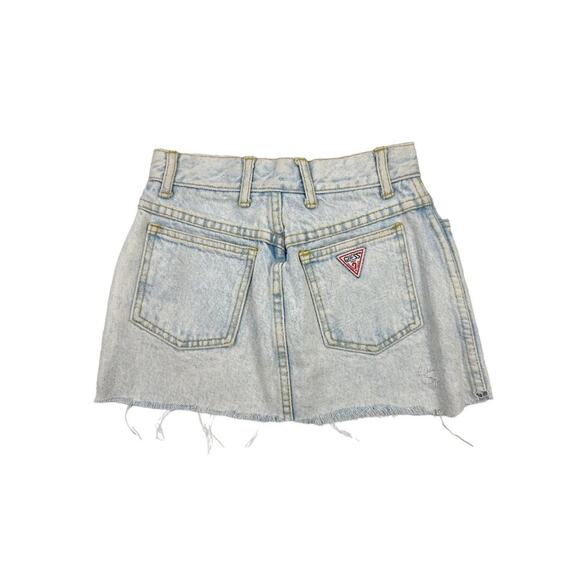 Guess - Georges Marciano Distresed Denim Mini Skirt - Picture 3 of 3